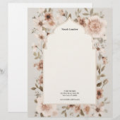 Modern Simple White Professional  Briefhoofd (Voorkant / Achterkant)