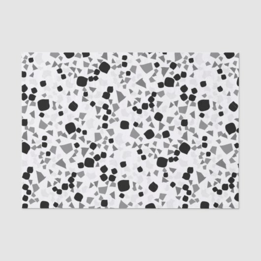 Modern Simple White Terrazzo Tissuepapier (Voorkant)