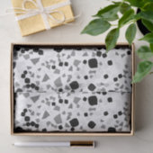 Modern Simple White Terrazzo Tissuepapier (Geschenk)