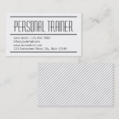 Modern Simple White Trainer Visitekaartje (Voorkant / Achterkant)