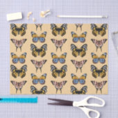Modern Sinaasappel Boho vlinder bloemmotief Tissuepapier (Craft)