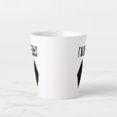 Modern Ski ik ben moeilijk Skiers Gag Latte Mok (Voorkant)