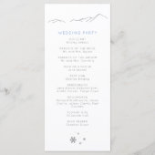 Modern skigebied Charmante winterse bergtoppen Programma (Achterkant)