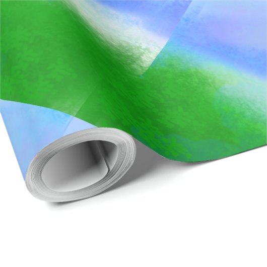 MODERN SKY BLUE CADEAUPAPIER (Rol Hoek)