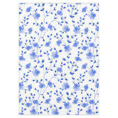Modern Sky Blue Daisy Floral Tafelkleed (Voorkant)