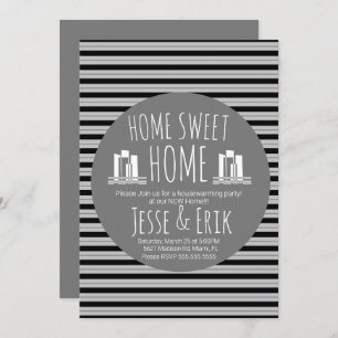 Modern Skyline Homes Housewarming Party Kaart