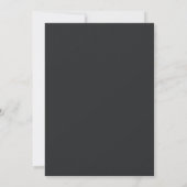 Modern Sla de datum bruiloft Kaart (Achterkant)