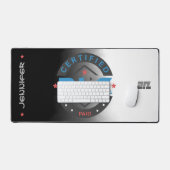 Modern Slank Gecertificeerde DLC Gaming Zwart-wit Bureaumat (Keyboard & Muis)