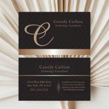 Modern & Slank Initiaal Monogram Generiek