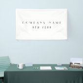 Modern Sleek Luxury Company Typografie Business Spandoek (Beurs)