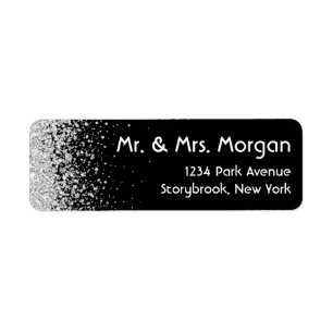 Modern Sliver Glitter en Black Etiket