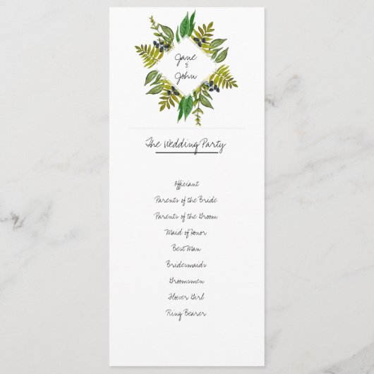 Modern sloopprogramma programma (Achterkant)