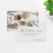 Modern small crystal shop thank you, discount card (Bureau)