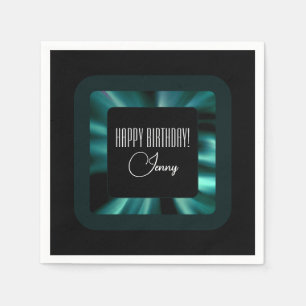 Modern smaragdgroen servet