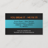 Modern Smartphone Repair Visitekaartje (Achterkant)