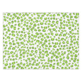 Modern Sneeuwhoopspatroon Dierlijk afdrukken Groen Tafelkleed (Voorkant (Horizontaal))