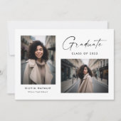 Modern snel manuscript met twee Afstuderen van Fot Aankondiging (Voorkant)