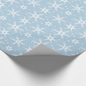 Modern Snowflake All-over Pattern Wrapping Paper Cadeaupapier (Hoek)