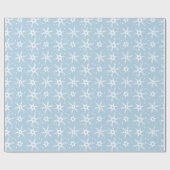 Modern Snowflake All-over Pattern Wrapping Paper Cadeaupapier (Vlak)