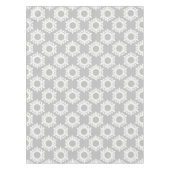 Modern Snowflake Grey Kerstfeestdag Tablecloth Tafelkleed (Voorkant)