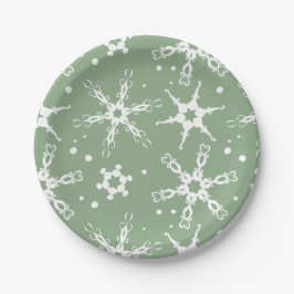 Modern Snowflake Winter Holiday Paper Bord
