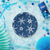 Modern Snowflake Winter Holiday Paper Bord (Feest)