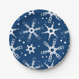 Modern Snowflake Winter Holiday Paper Bord