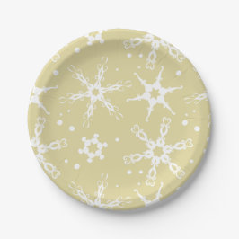Modern Snowflake Winter Holiday Paper Bord