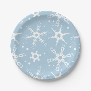 Modern Snowflake Winter Holiday Paper Bord