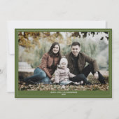 Modern Snowflakes kerstfoto Feestdagenkaart (Achterkant)