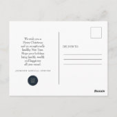 Modern Snowflakes | Vakantiegroet Briefkaart (Achterkant)