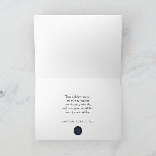 Modern Snowflakes | Vakantiegroet Feestdagen Kaart (Binnen)