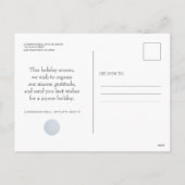 Modern Snowflakes | Vakantiegroet Feestdagenkaart (Achterkant)