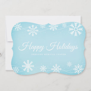 Modern Snowflakes   Vakantiegroet Feestdagenkaart