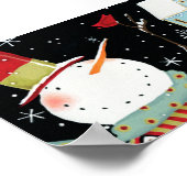 Modern Snowmen Winter Home Poster (Hoek)