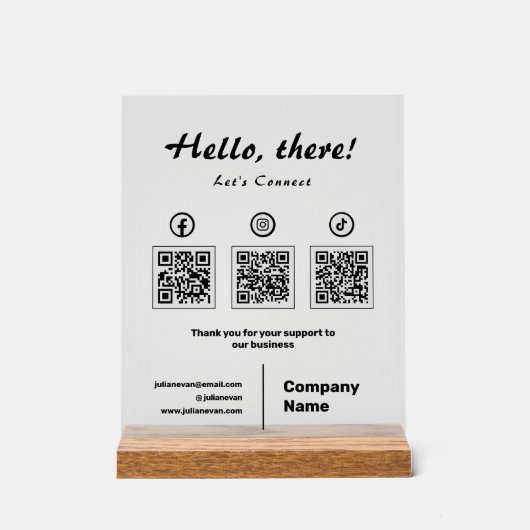 Modern Social Media 3 QR Code Scan pour se connect (Recto)