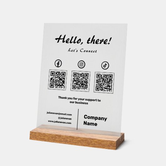 Modern Social Media 3 QR Code Scan pour se connect (Angle)