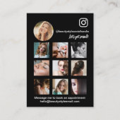 Modern Social Media Card with QR code Visitekaartje (Voorkant)