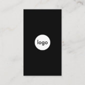 Modern Social Media QR Code Zwart Visitekaartje (Achterkant)