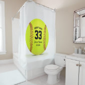 Modern Softball-team Douchegordijn (In situ)