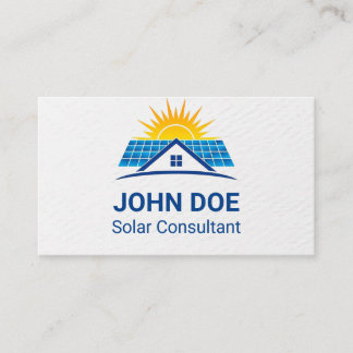 Modern Solar Energy Business Card Visitekaartje