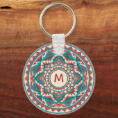 Modern Southwest Mandala Sleutelhanger (Voorkant)