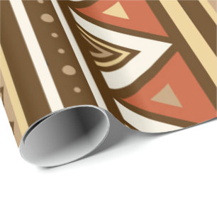 Modern Southwestern Geometric, Brown, Tan & Rust Cadeaupapier