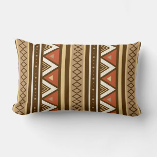 Modern Southwestern Geometric, Brown, Tan & Rust Kussen