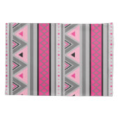 Modern Southwestern Geometric, Roze and Grey Kussensloop (Achterkant)