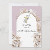 Modern Spaans doop pampa gras bautizo Kaart (Achterkant)