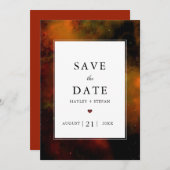 Modern Space Science Fiction Wedding Save the Date (Voorkant / Achterkant)