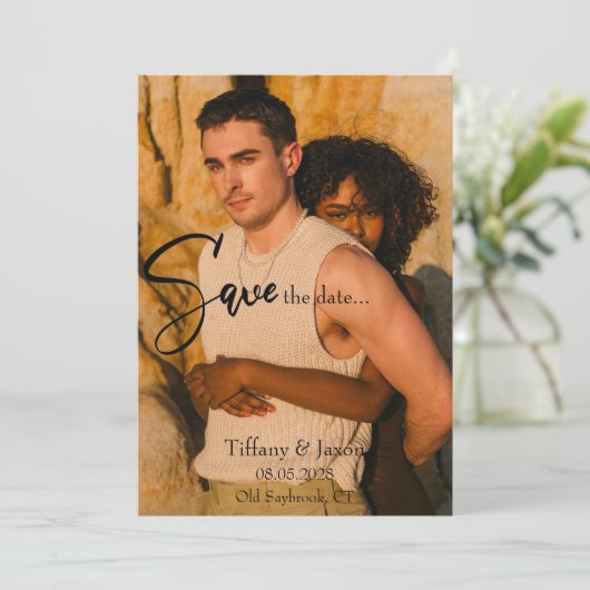 Modern sparen de Datum Kaart (Staand voorkant)