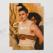 Modern sparen de Datum Kaart (Voorkant / Achterkant)