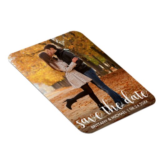 Modern sparen het Verloving van de Datum de Paars Magneet (Rechterzijde)